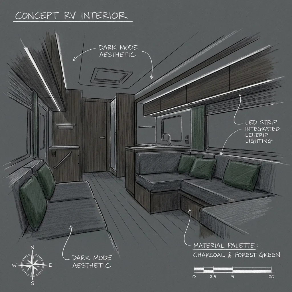 Modern Bigfoot RV Interior Concept